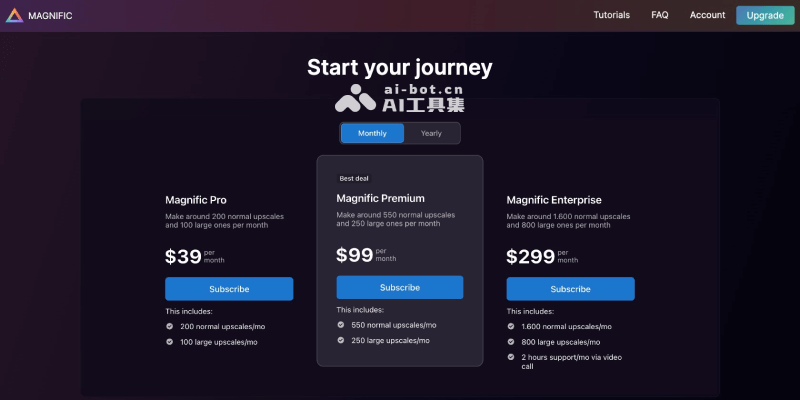 Magnific AI的价格